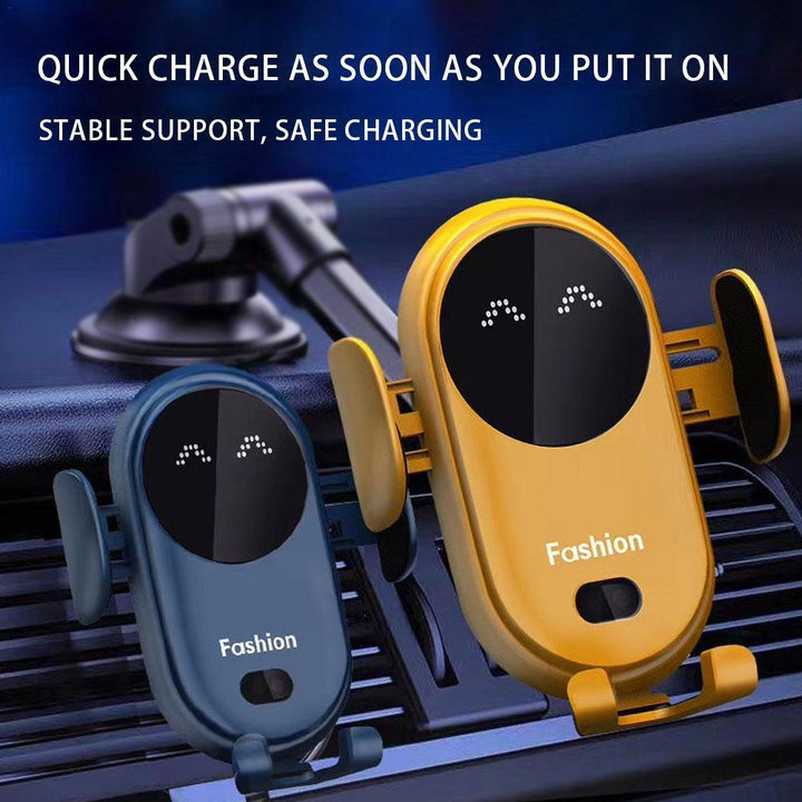 Wireless Auto-Clamp Car Mount – 10W Qi Fast Charging & 360° Rotation – car-accessory