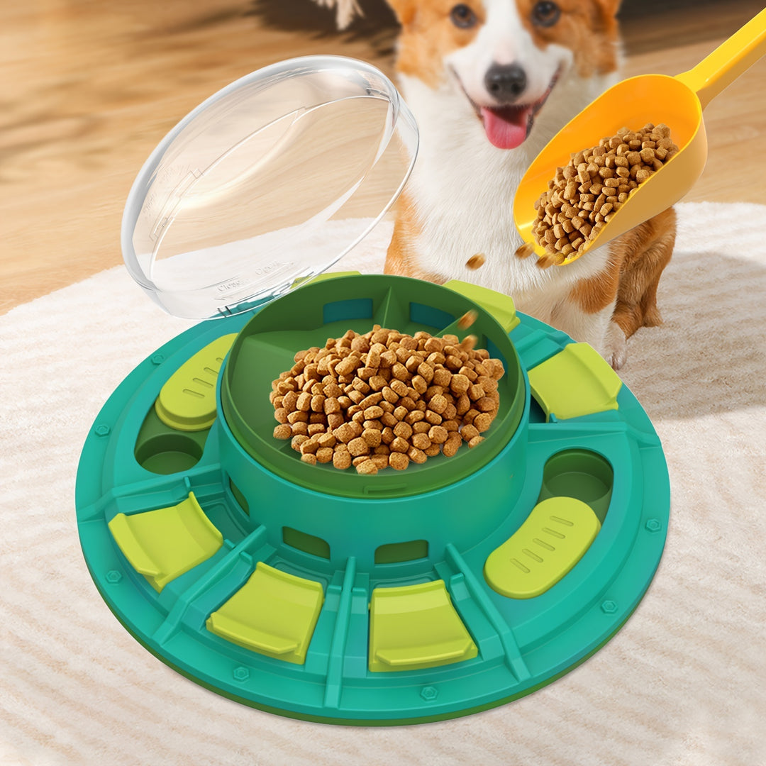 2-in-1 Dog Puzzle Toy & Treat Dispenser – Slow Feeder for Smart Dogs – grooming kit