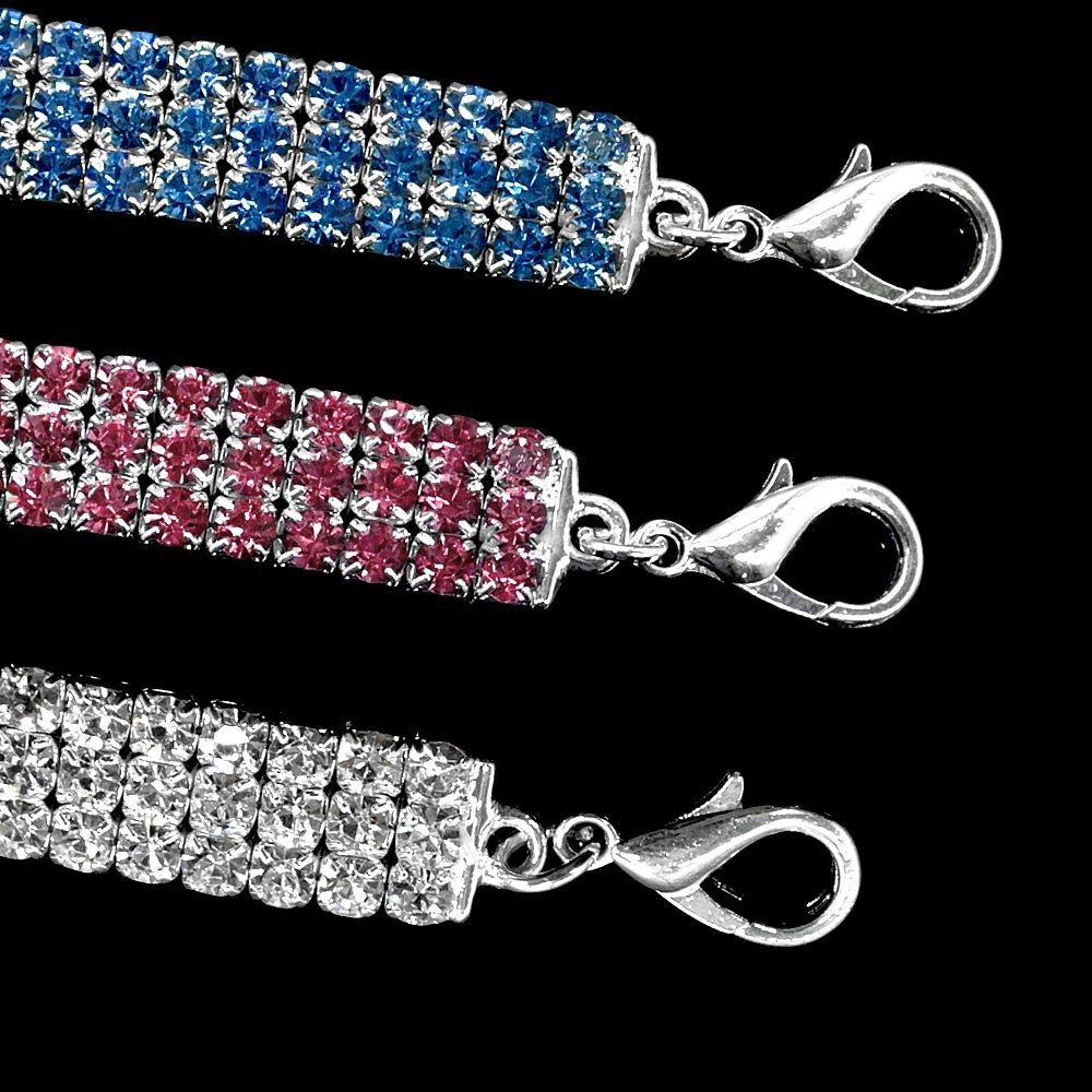 Crystal Rhinestone Pet Collar – Bling Necklace for Small Dogs & Cats