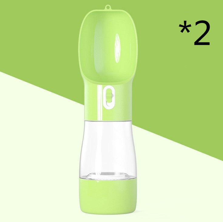 2-in-1 Pet Water Bottle & Food Dispenser – Leakproof Travel Bottle for Dogs & Cats – grooming kit