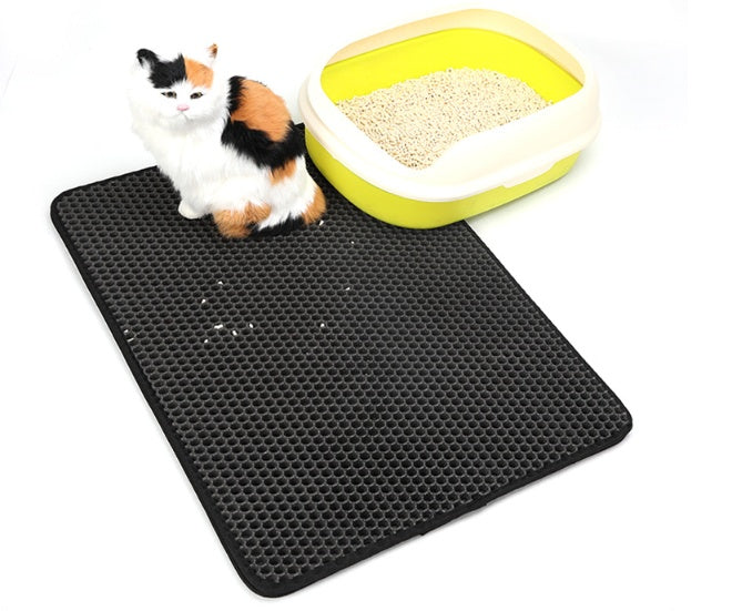 Cat Litter Mat – Waterproof, Dirtproof & Easy-to-Clean Floor Protector – grooming kit