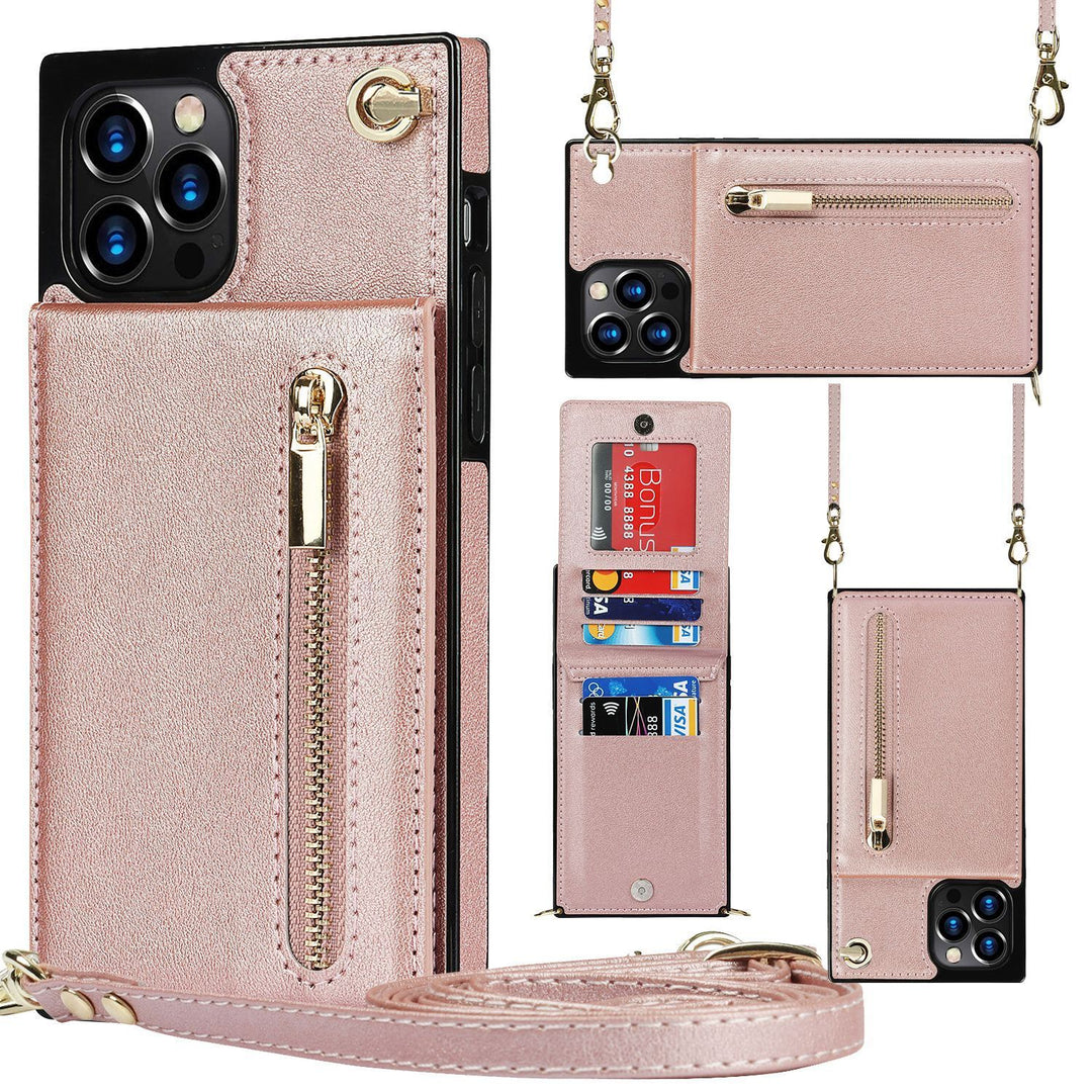 PU Leather Zipper Crossbody Phone Case – Wallet Cover for Samsung Models - JEFF's Favorite Picks