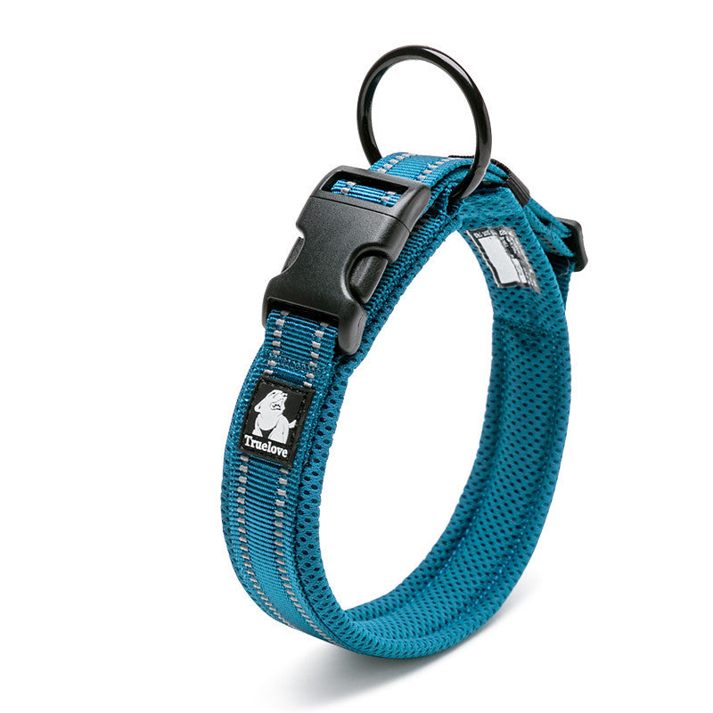3M Reflective Dog Collar – Soft Padded Adjustable Nylon for Night Safety – grooming kit