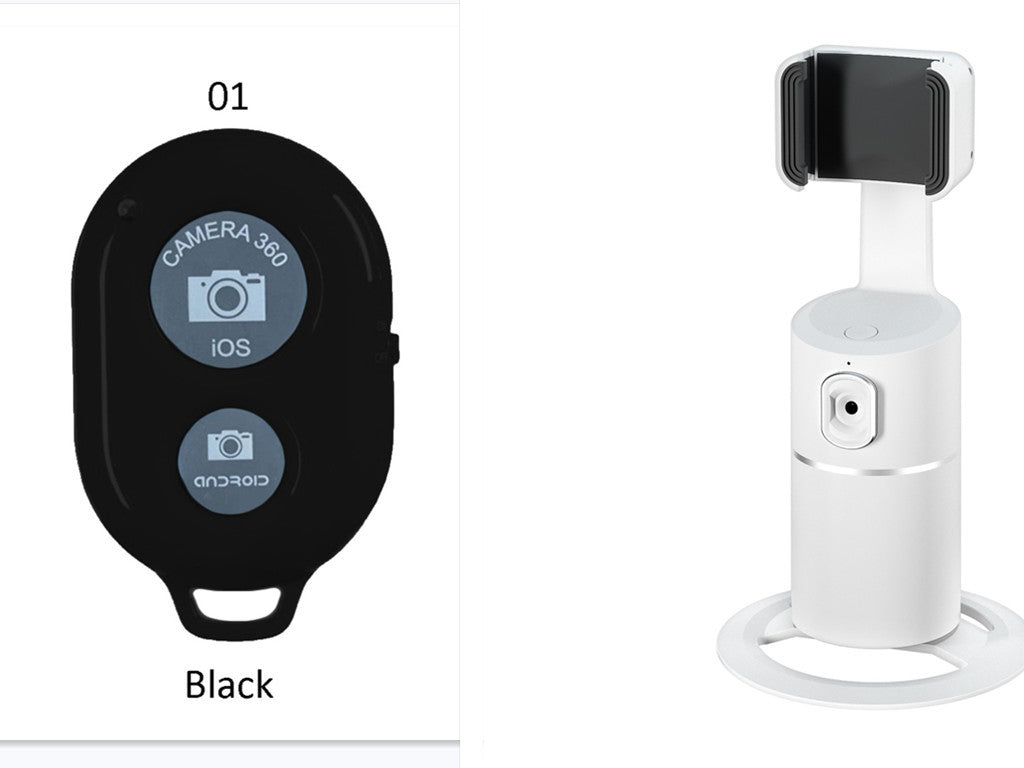 AI Face Tracking Phone Mount – 360° Auto-Tracking Stand for Live Streaming & Vlogging