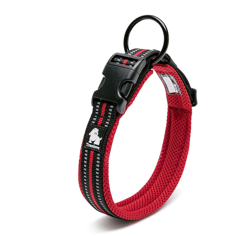 3M Reflective Dog Collar – Soft Padded Adjustable Nylon for Night Safety – grooming kit