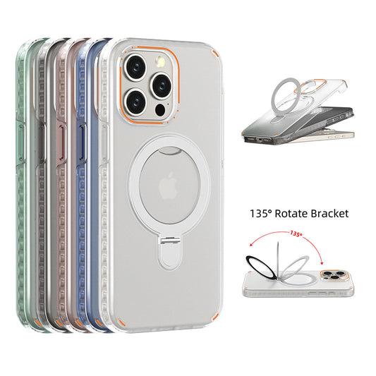 MagSafe iPhone 13 & 14 Case with Invisible Stand – Shockproof & Lens Protection – phone-case