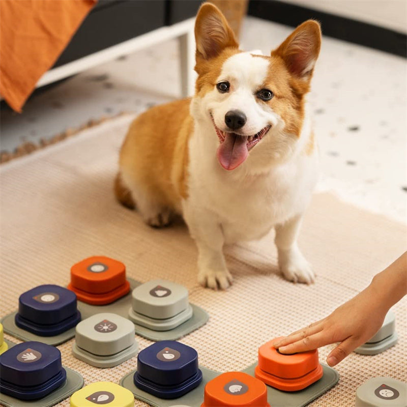 Pet Talking Button – Recordable Communication Device for Dogs & Cats