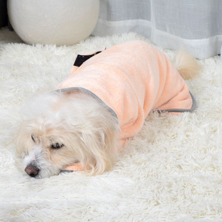 Full-Body Pet Bathrobe Towel – Super Absorbent Drying Coat & Pajamas for Dogs & Cats