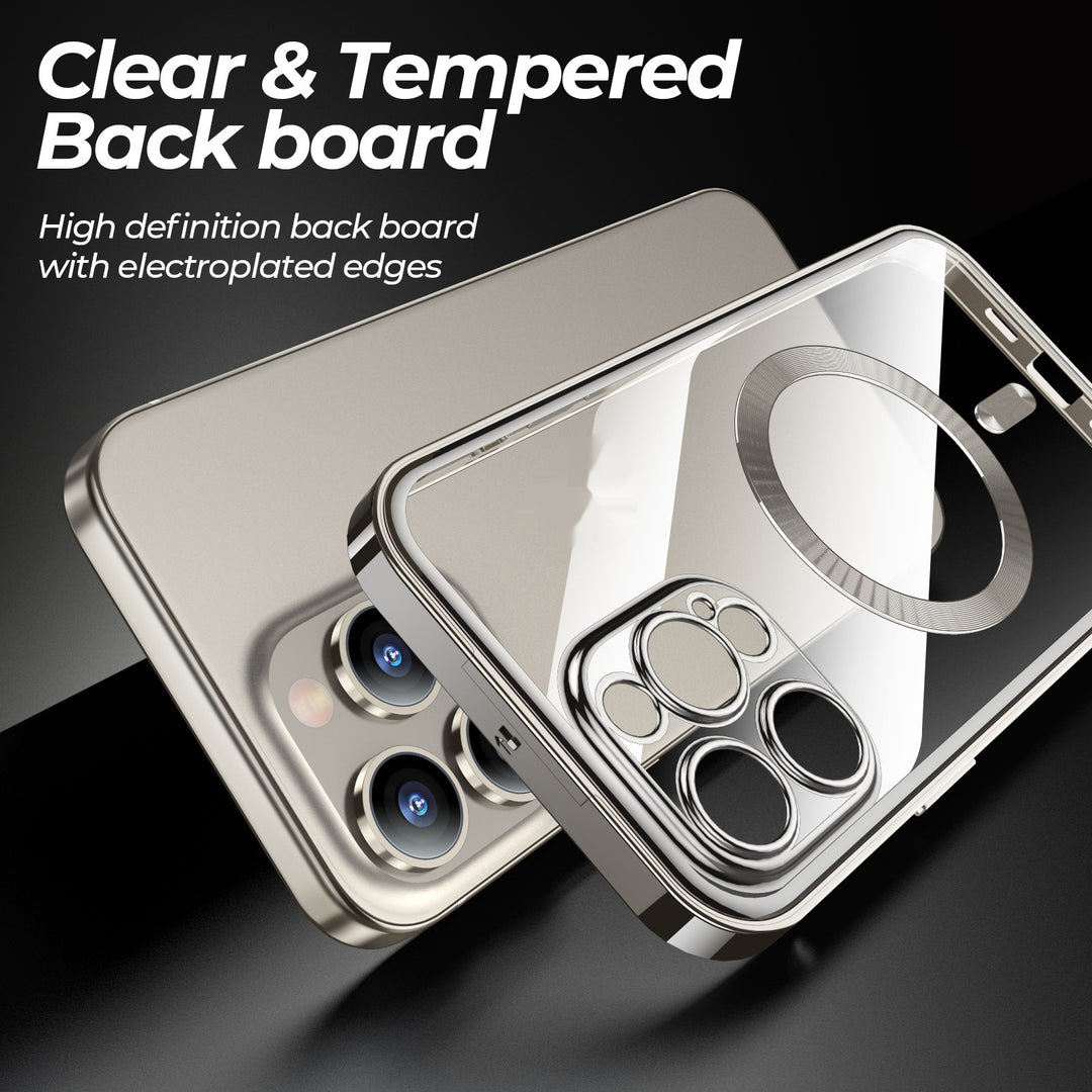 360° Magnetic Privacy iPhone Case – Metal Double-Lock Full Protection Cover – phone-case