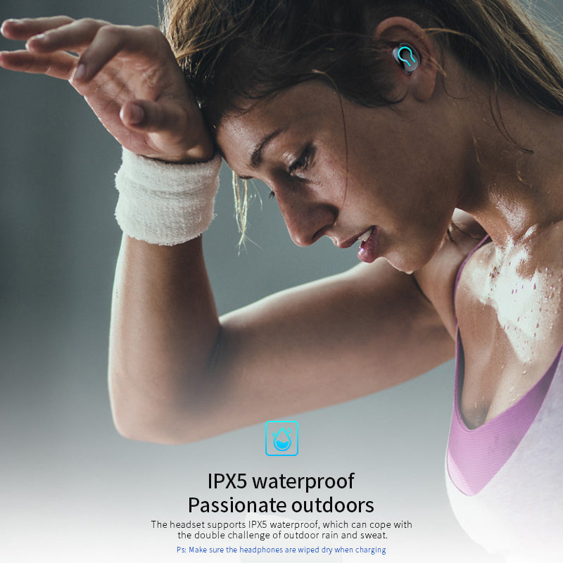 TWS Wireless Earbuds – HiFi Bluetooth 5.0 with 6000mAh Charging Case & Noise Reduction