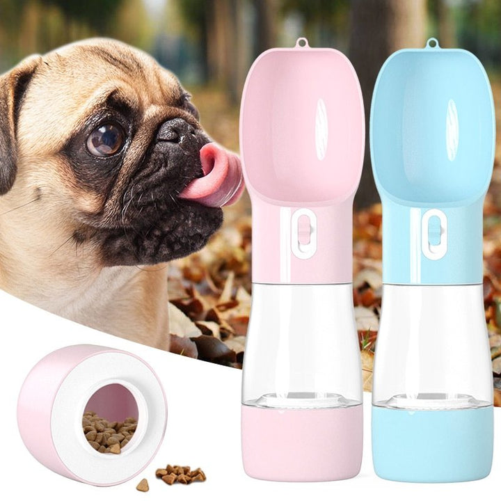 2-in-1 Pet Water Bottle & Food Dispenser – Leakproof Travel Bottle for Dogs & Cats – grooming kit