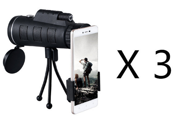 40x60 Monocular Telescope with Tripod & Phone Clip – Outdoor Spotting Scope for iPhone – tech-gadget