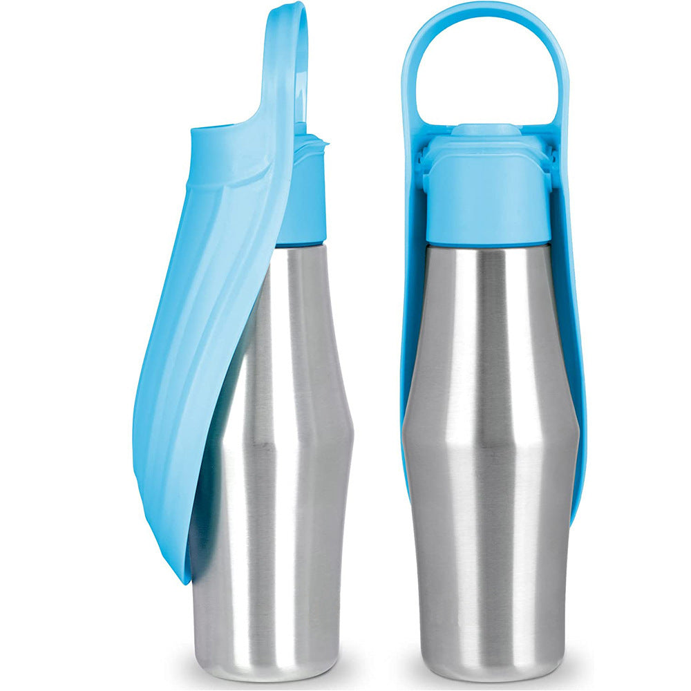 750ml Stainless Steel Pet Water Bottle – Leakproof & Recyclable Design for Dogs & Cats – grooming kit