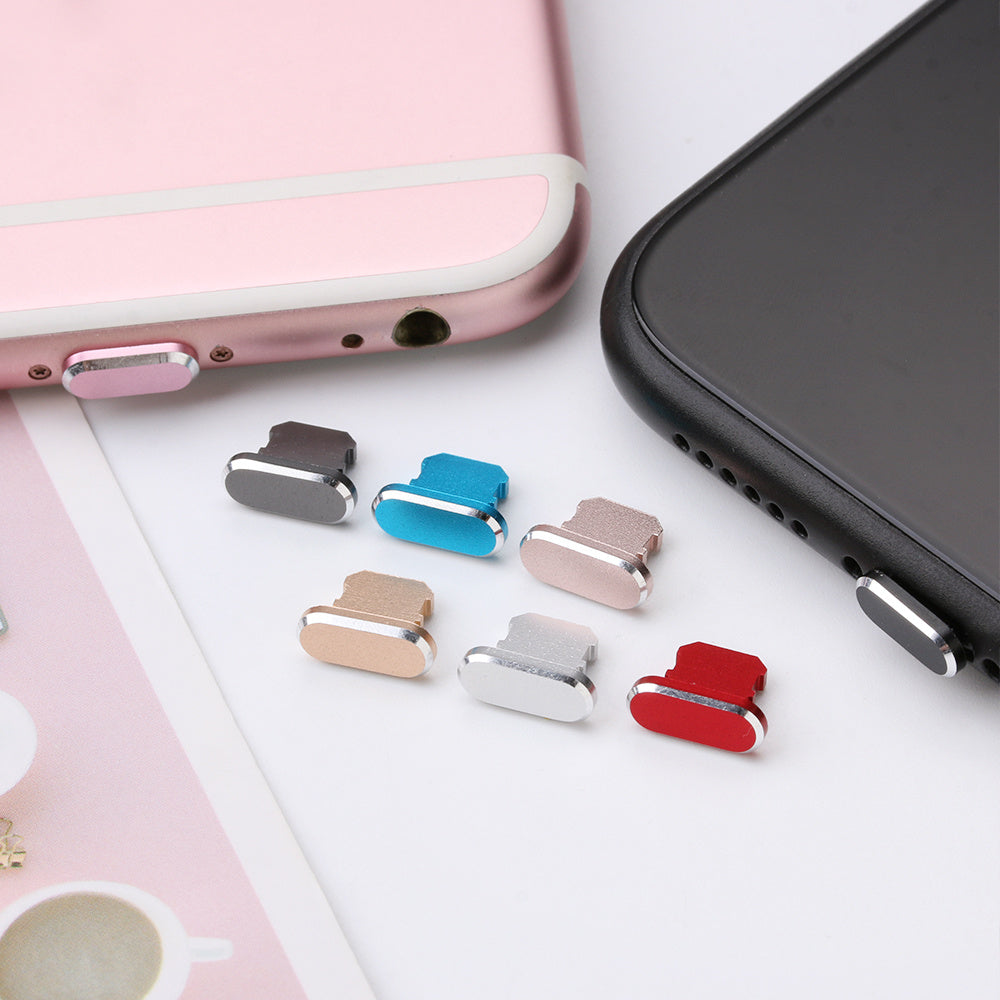 Aluminum Lightning Port Dust Plug for iPhone – Sleek Charging Port Protector