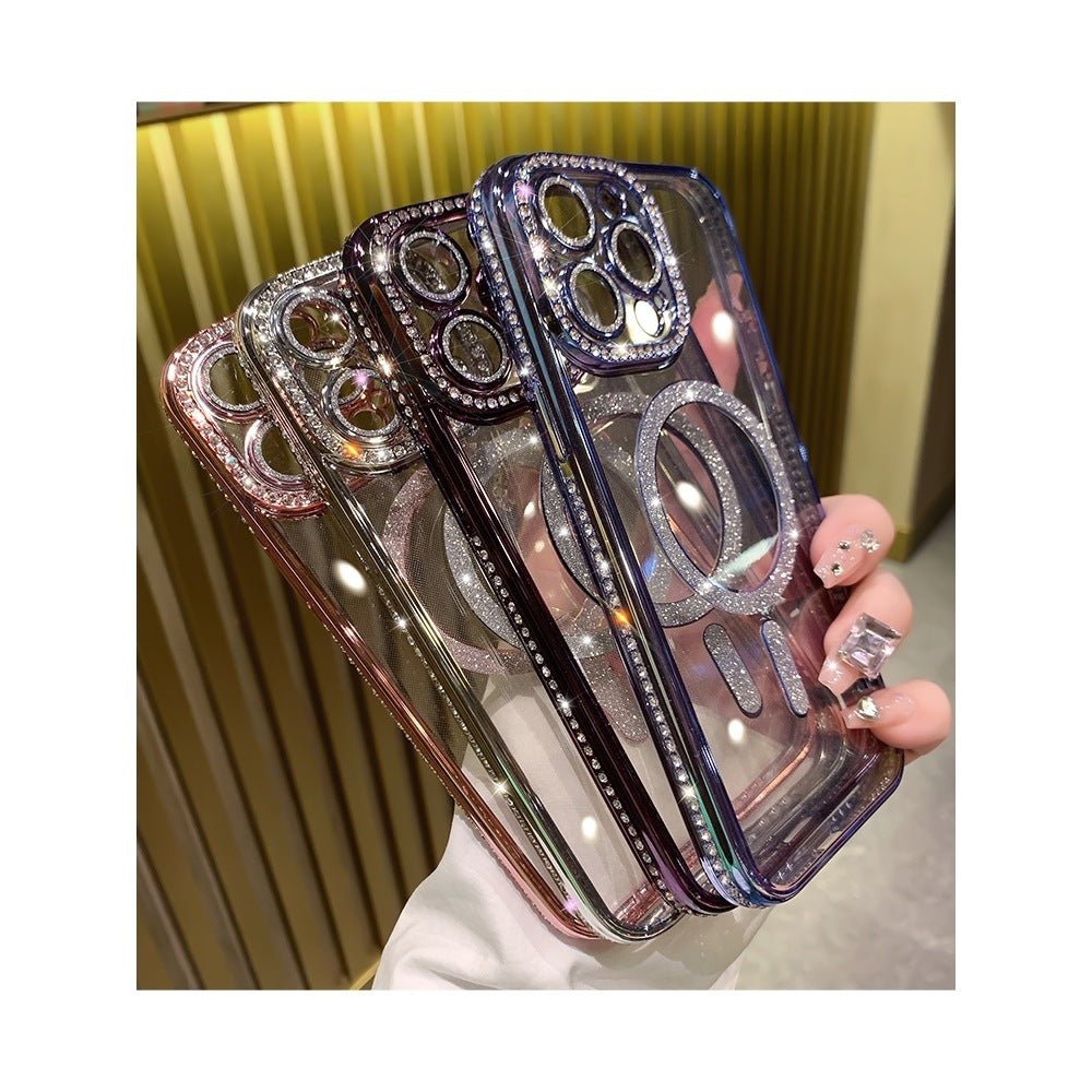 Electroplated Soft Silicone iPhone Case – Glossy Metallic Luxury Cover