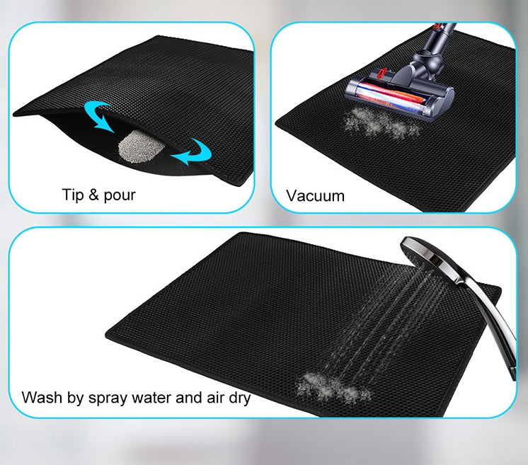 Beehive Cat Litter Mat – Waterproof, Double-Layer EVA Trap Design