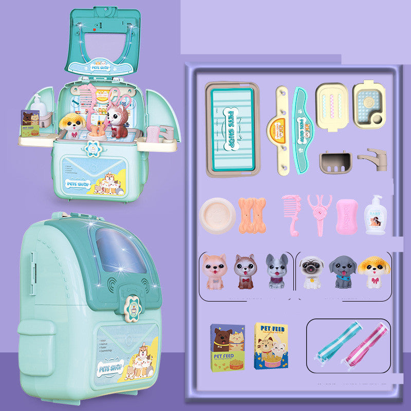 2-in-1 Toy Storage Backpack for Kids – Educational Organizer for Ages 4–6 – grooming kit