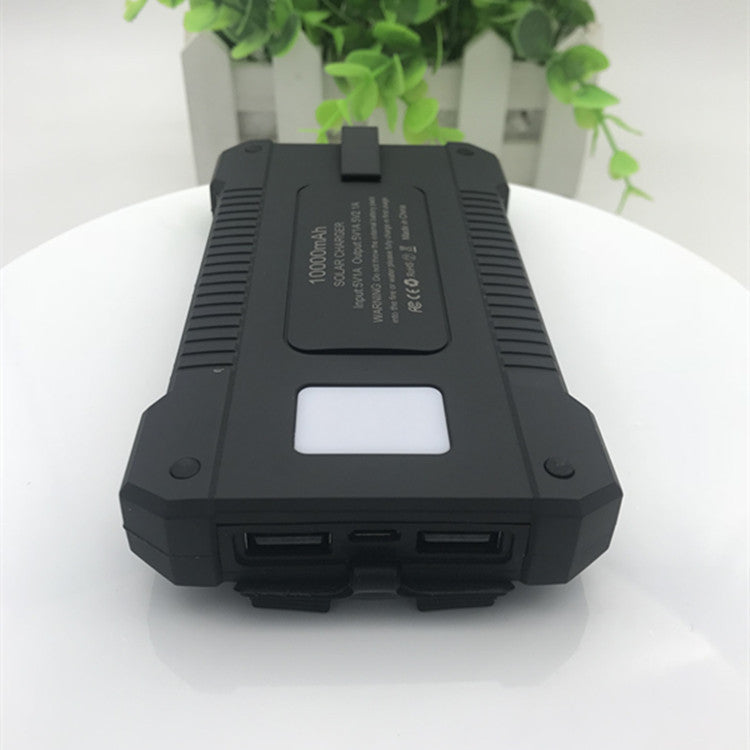 8000mAh Solar Power Bank with LED Light & Compass – Waterproof Outdoor Charger – car-accessory