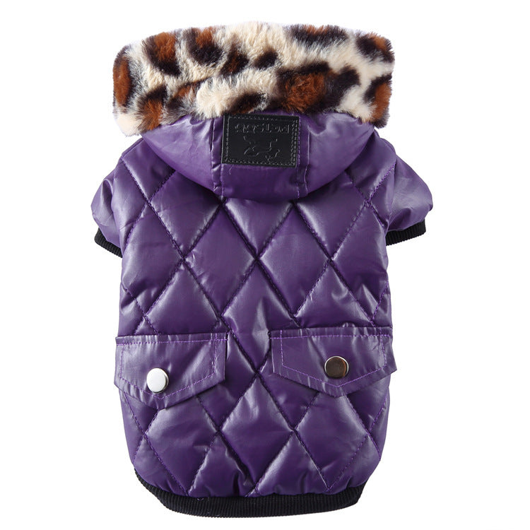 Korean Style Dog Hoodie – Fleece Winter Coat for Small & Medium Dogs