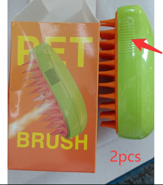 Modern Plastic Pet Brush – Compact & Gentle Grooming for Cats & Dogs