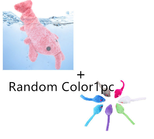 Electric Jumping Lobster Cat Toy | USB Rechargeable Plush Toy