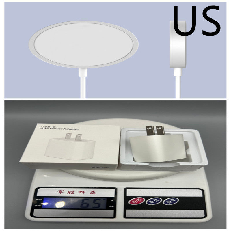 MagSafe-Compatible Metal Magnetic Wireless Charger – 9V/2A Fast Charging for iPhone