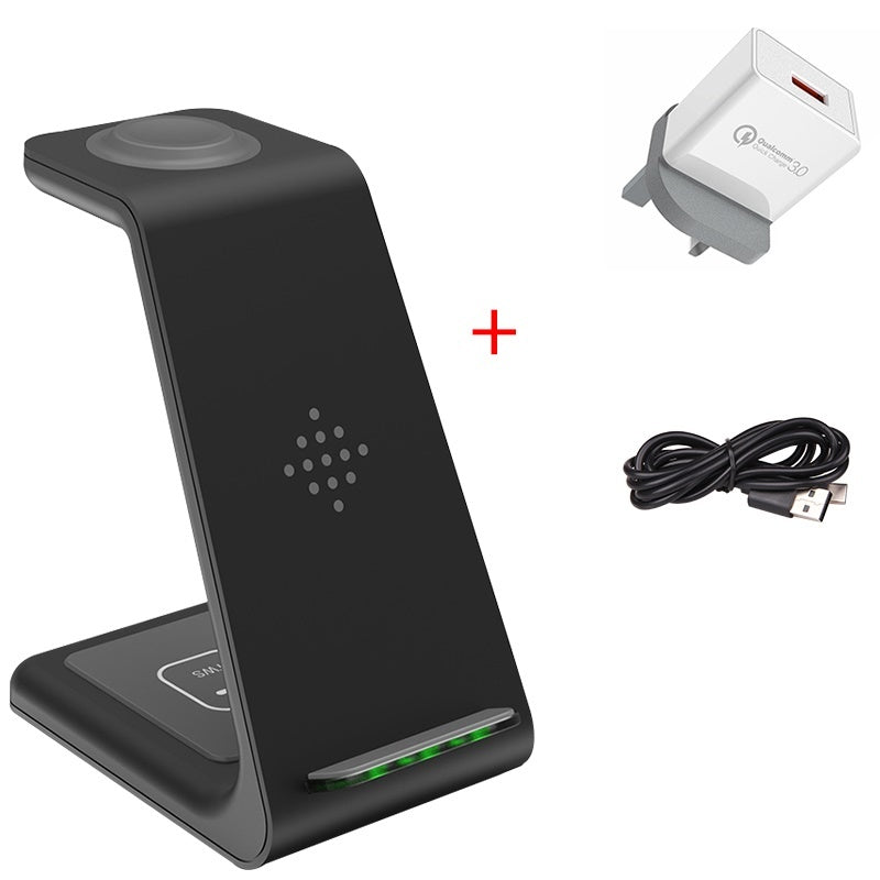 3-in-1 Wireless Charging Station – Phone, Watch & Earbuds Stand – power-bank
