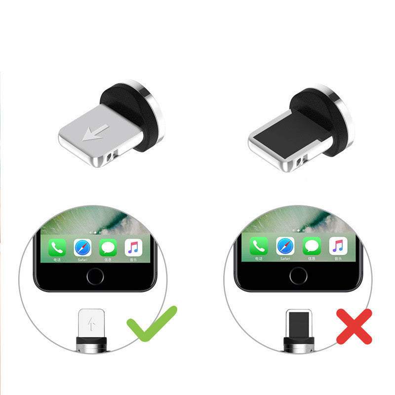 360° Magnetic Charging Cable – Fast Charge with LED for iPhone, Android & Type-C – car-accessory