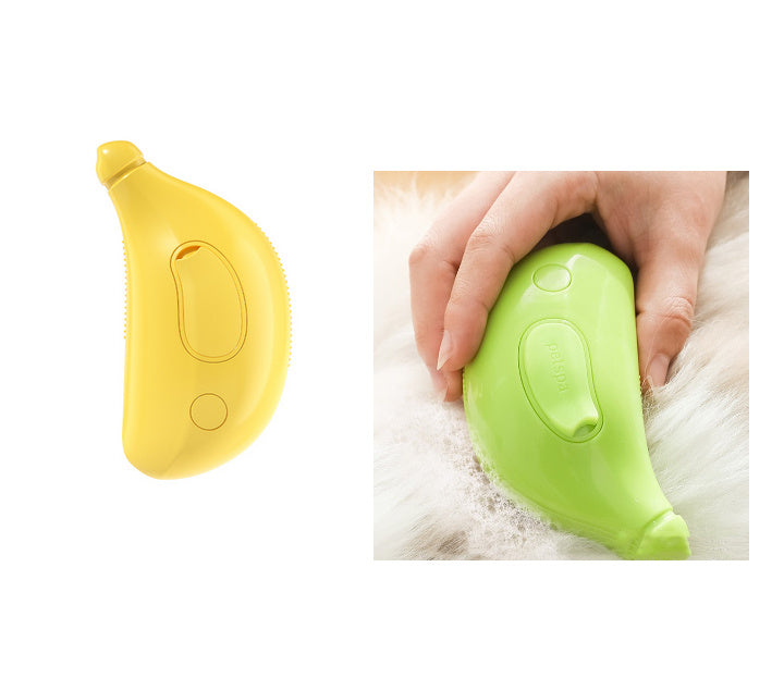 Rechargeable Steamy Pet Grooming Brush – USB Massage Comb for Cats & Dogs