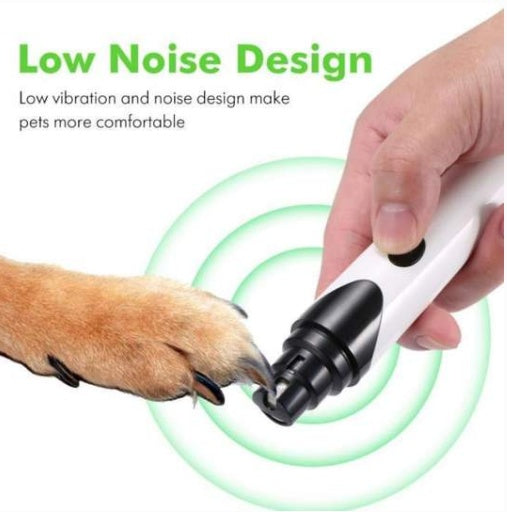 USB Pet Nail Grinder – Quiet, Safe, Rechargeable Grooming Tool for Cats & Dogs