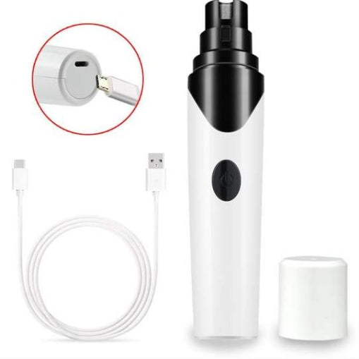 USB Pet Nail Grinder – Quiet, Safe, Rechargeable Grooming Tool for Cats & Dogs