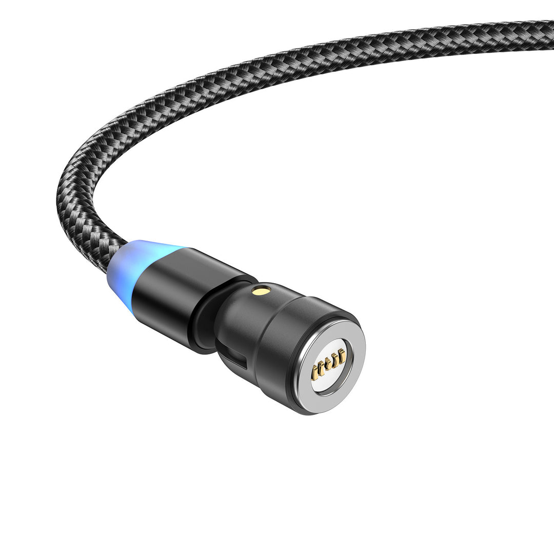 3-in-1 Fast Charging Cable – USB + Lightning + Type-C with 3A Quick Charge Support – car-accessory