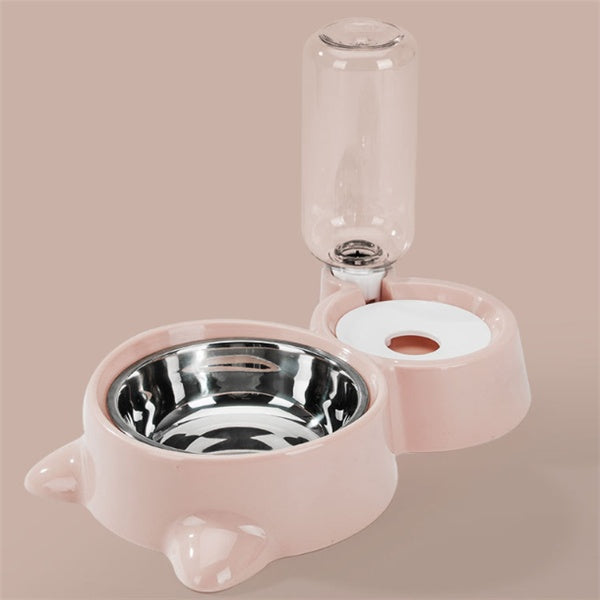 Ball-Type Automatic Pet Water Bowl – Spill-Free Stainless Steel Feeder