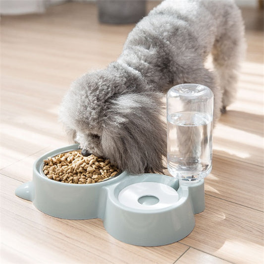 Ball-Type Automatic Pet Water Bowl – Spill-Free Stainless Steel Feeder – grooming kit
