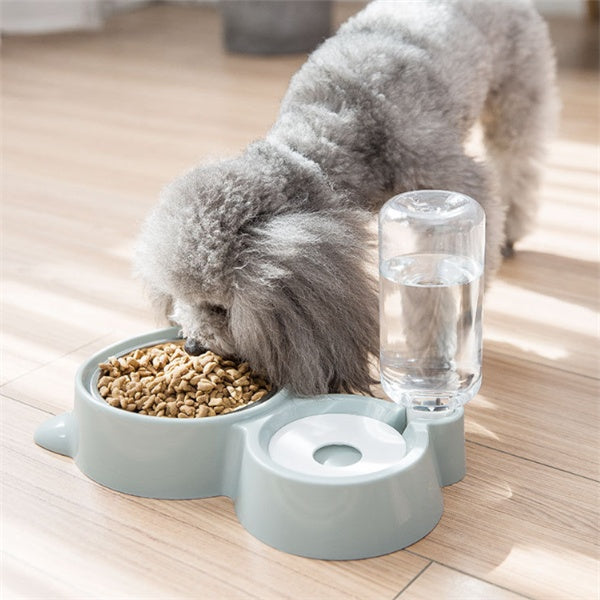 Ball-Type Automatic Pet Water Bowl – Spill-Free Stainless Steel Feeder – grooming kit