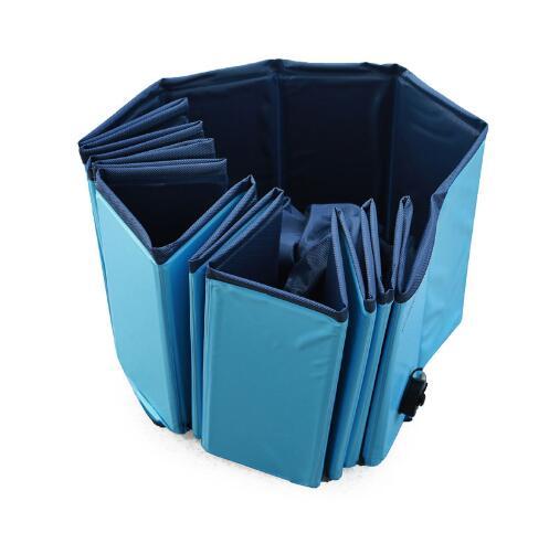 Durable Foldable Dog Swimming Pool – Portable Non-Slip Pet Bath & Kiddie Pool