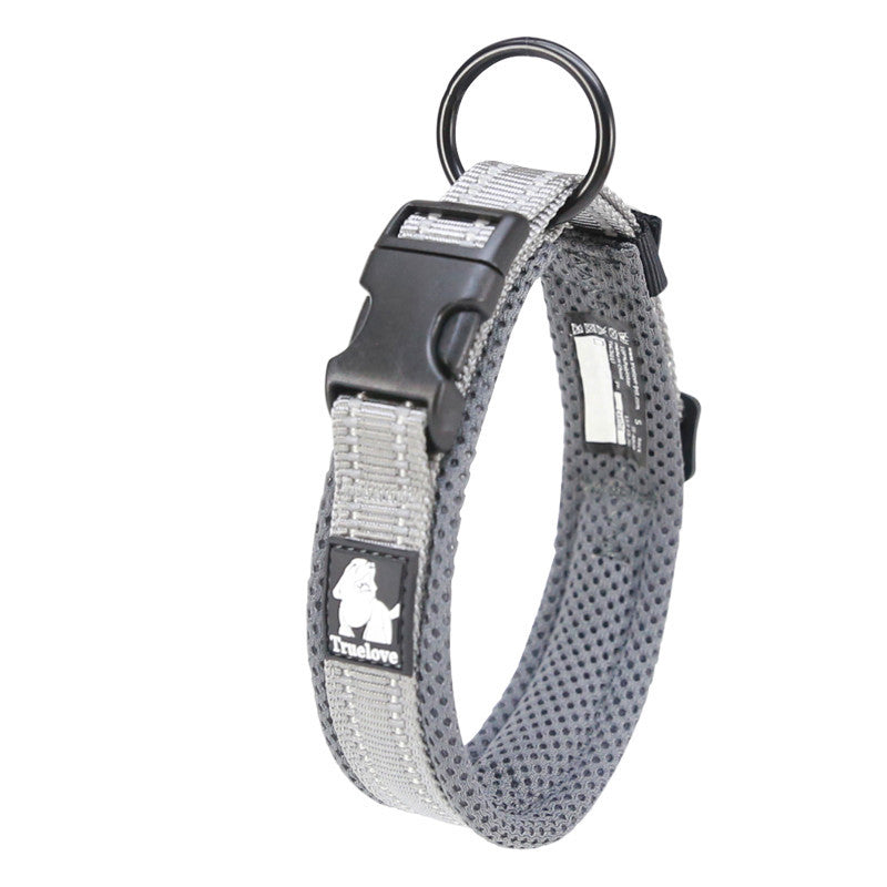 3M Reflective Dog Collar – Soft Padded Adjustable Nylon for Night Safety – grooming kit