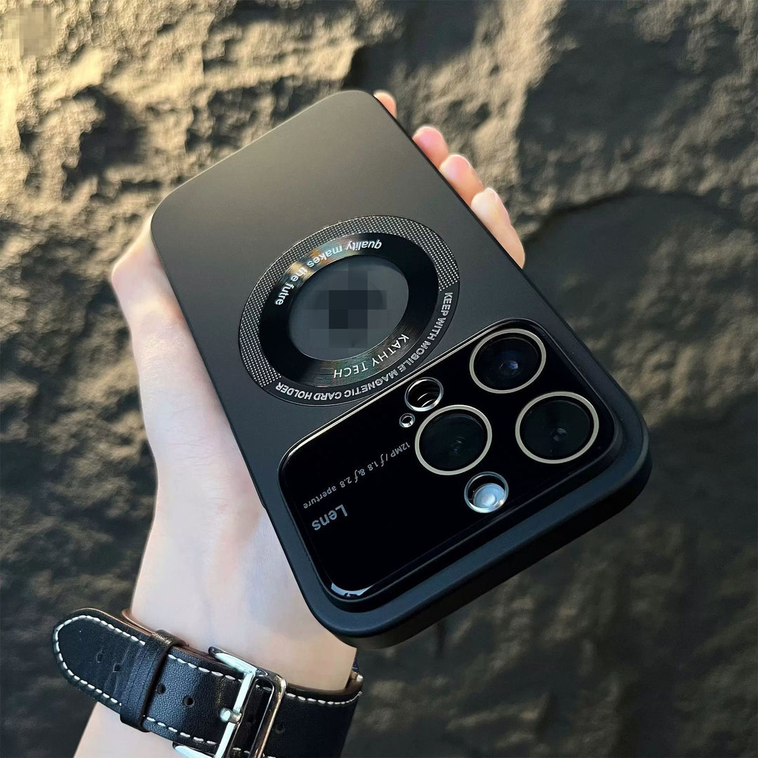 Electroplated Magnetic Mirror iPhone Case – Slim All-Inclusive PC Cover