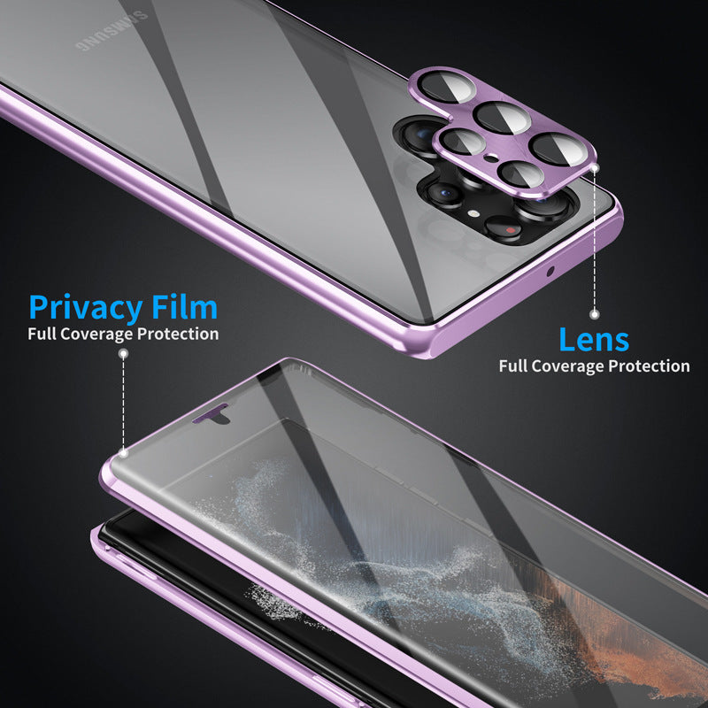 Magnetic Mirror Metal Phone Case – Stylish Shockproof Cover for Android Phones
