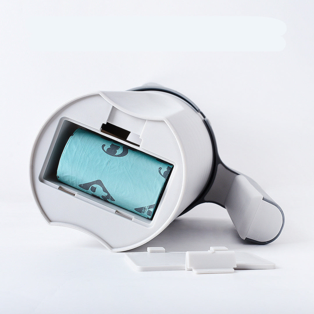 Integrated Cat Litter Scoop with Waste Bin – Hygienic Cleanup Solution