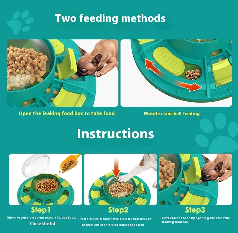 2-in-1 Dog Puzzle Toy & Treat Dispenser – Slow Feeder for Smart Dogs – grooming kit