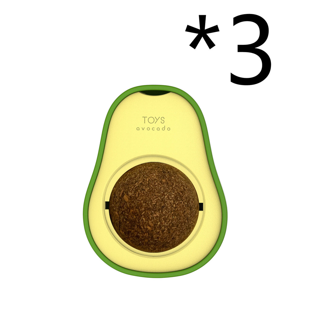 Avocado Catnip Ball Toy with Peppermint – Dental & Digestive Benefits