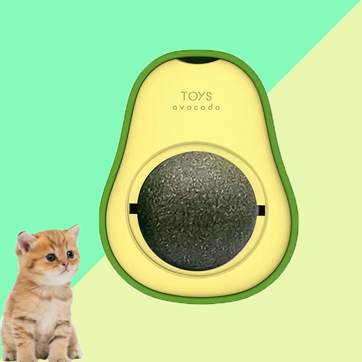 Avocado Catnip Ball Toy with Peppermint – Dental & Digestive Benefits – grooming kit