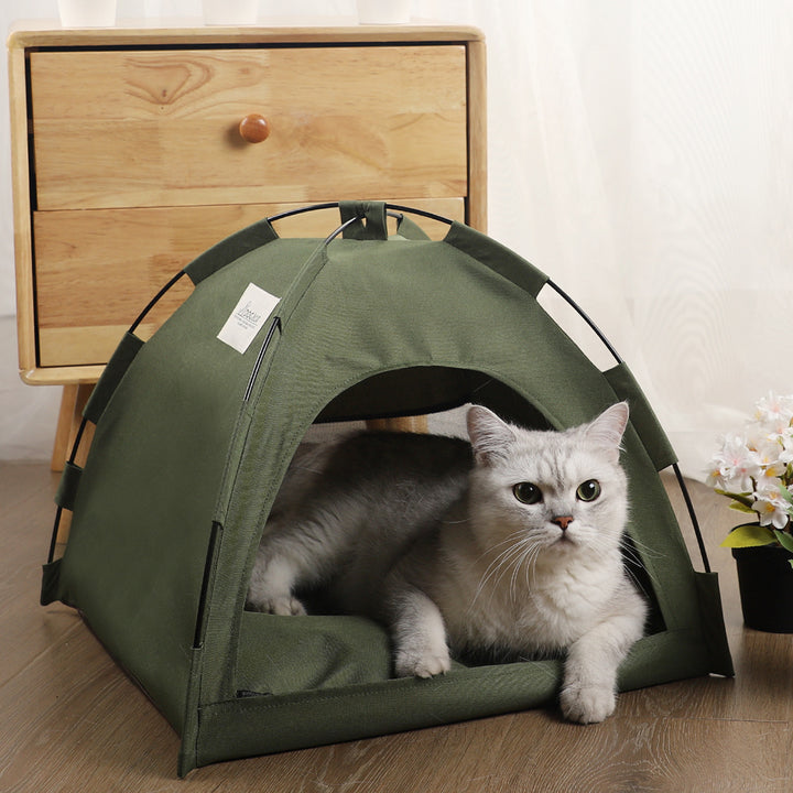 Double-Sided Foldable Pet Nest Bed – Cozy for All Seasons – grooming kit