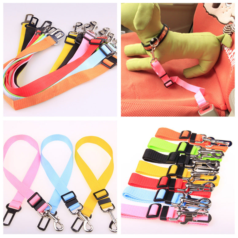 Adjustable Pet Car Seat Belt – Secure & Comfortable Travel Harness for Dogs & Cats – grooming kit