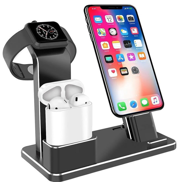 4-in-1 Wireless Charging Station – iPhone, Apple Watch, AirPods & USB Fast Charger – power-bank