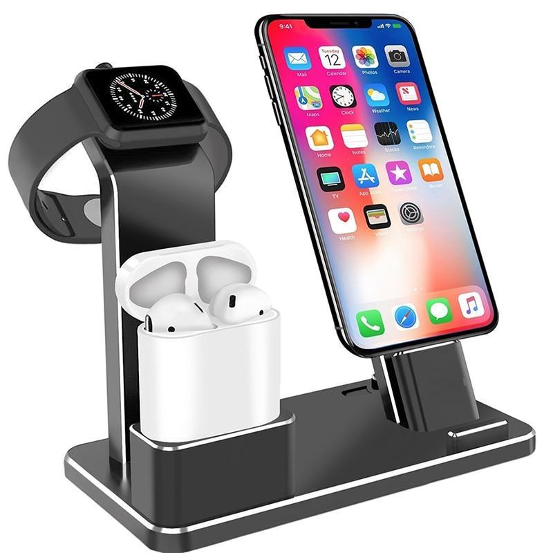 4-in-1 Wireless Charging Station – iPhone, Apple Watch, AirPods & USB Fast Charger – power-bank