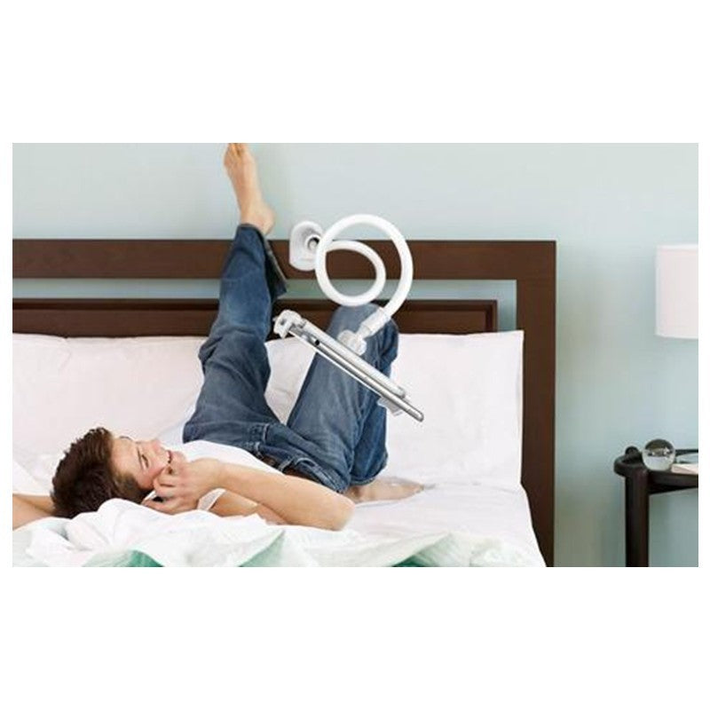 Flexible 360° Phone & Tablet Holder – Long Arm Mount for Bed, Desk & Kitchen