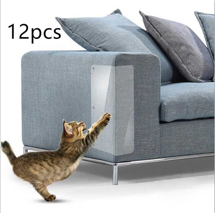 Transparent Anti-Scratch Sofa Protector – PVC Film for Cats & Pets
