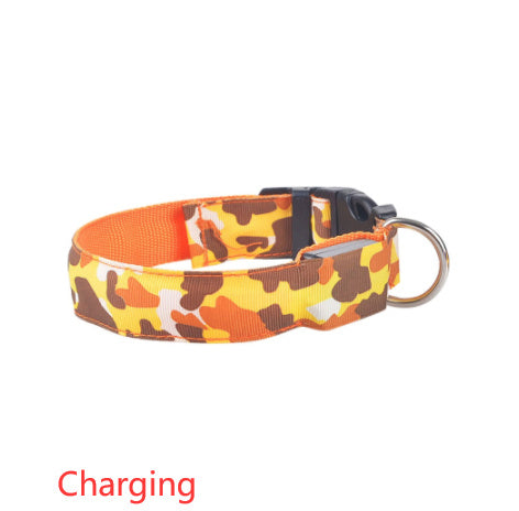 LED Light-Up Dog Collar – USB Safety Night Collar with 3 Flash Modes